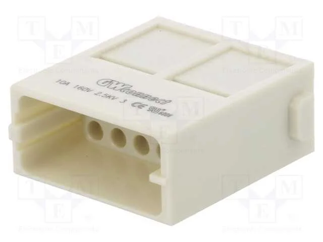 Conector: HDC, módulo, macho, S-M10/17, PIN: 17, .