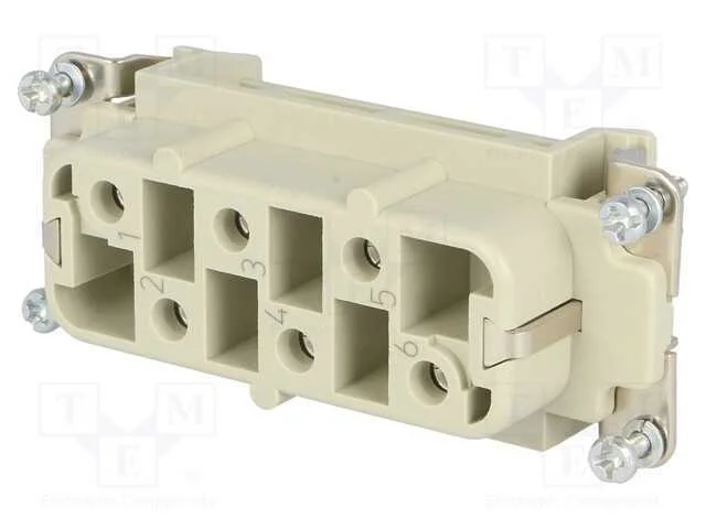 Conector: HDC, inserto de contatos, fêmea, Han Hs.