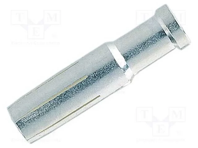 Contacto, fêmea, liga em cobre, prateado, 2,5mm2,.