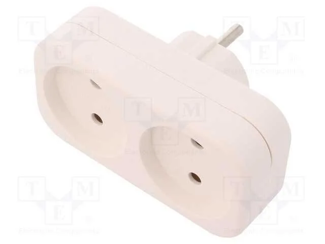 Conector: de alimentação, multiplicador, 2P, 230V.