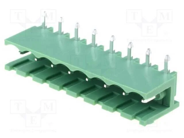Bloco Terminal Separável, 5mm, Faixas: 8, Angular.