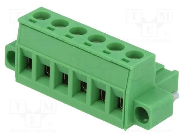 Bloco terminal separável, 5,08mm, faixas: 6, simp.