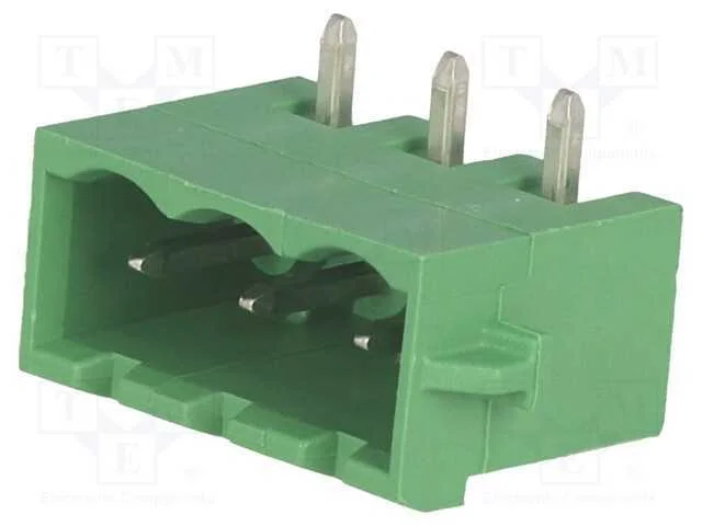 Bloco terminal separável, 5,08mm, faixas: 3, angu.