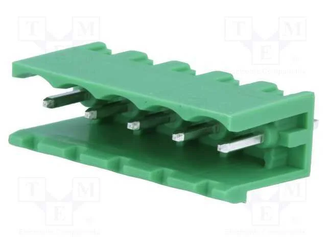 Bloco terminal separável, 5mm, faixas: 5, simples.