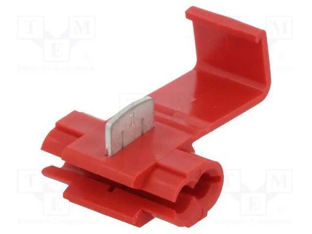 Conector R&aacute;pido, Idc, 0,5&divide;1,5mm2, com Cabo, Vermelho