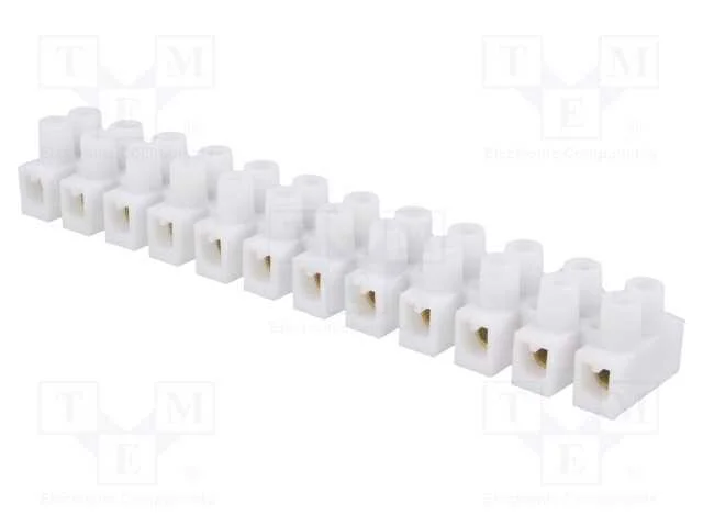 Bloco Terminal, Terminal Parafusado, 4mm2, 400v, 32a, Faixas: 12