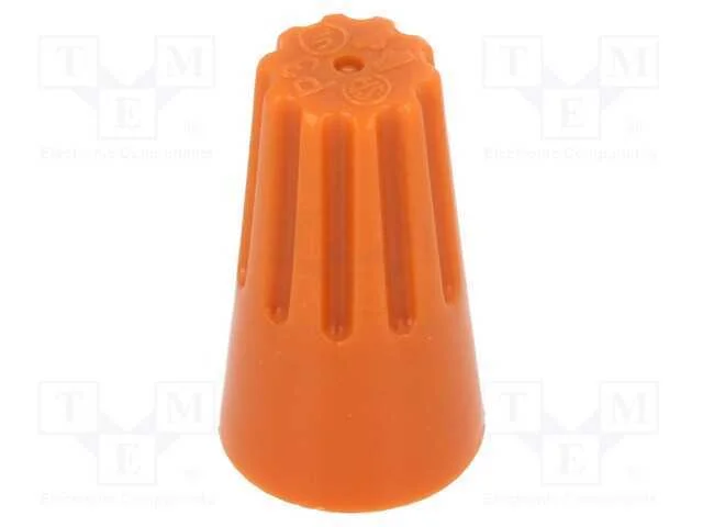 Conector rápido, 22AWG÷14AWG, torcidos, laranja, .