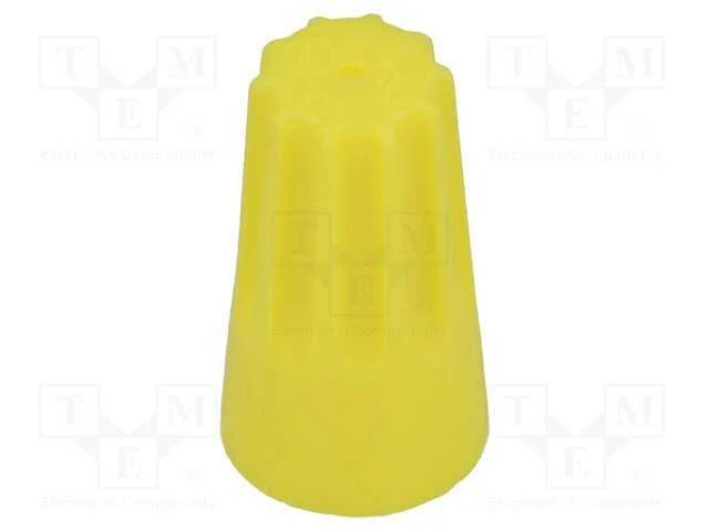 Conector rápido, 22AWG÷10AWG, torcidos, amarelo, .