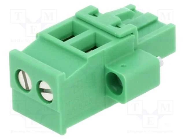 Bloco Terminal Separável, 5,08mm, Faixas: 2, Angulares 90, Ficha