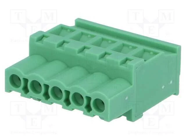 Bloco terminal separável, 5,08mm, faixas: 5, angu.