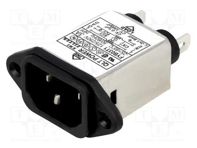 Conector: de alimentação, tomada, macho, 3A, 250V.