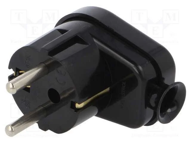 Conector: de alimentação, macho, ficha, 2P+PE, 25.