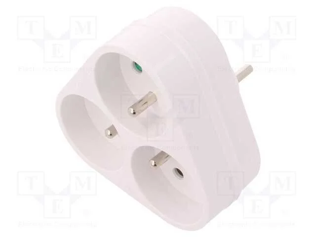 Conector: de alimentação, multiplicador, 2P+PE, 2.