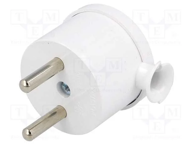 Conector: de alimentação, macho, ficha, 2P, 230VA.