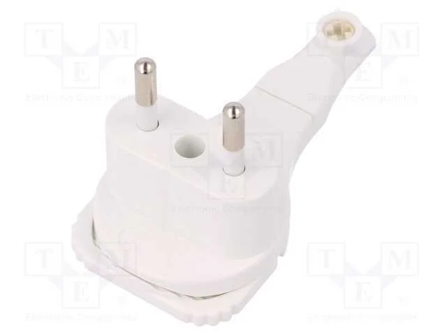 Conector: de alimentação, macho, ficha, 2P, 250VA.