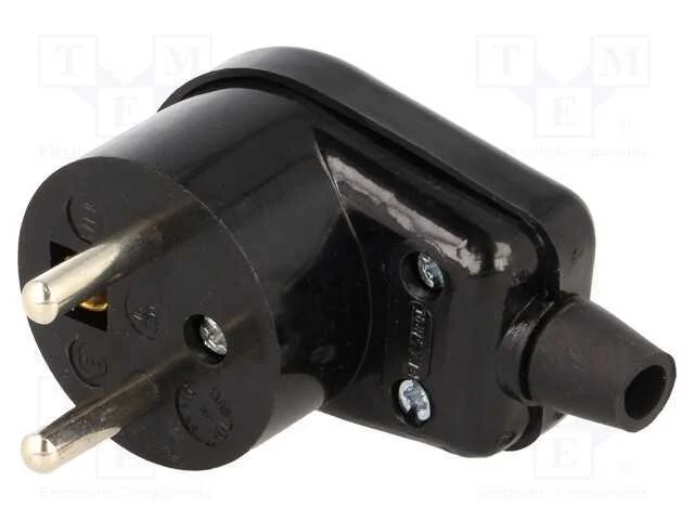 Conector: de alimentação, macho, ficha, 2P+PE, 23.