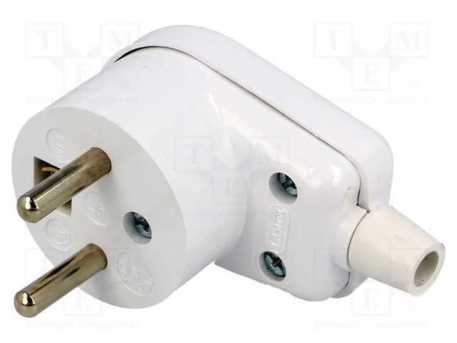 Conector: de alimentação, macho, ficha, 2P+PE, 23.