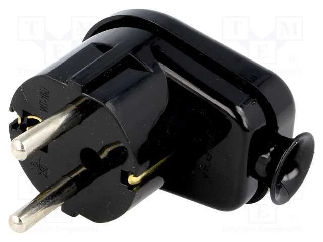 Conector: de alimentação, macho, ficha, 2P+PE, 23.