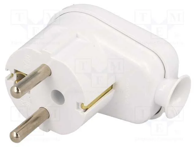 Conector: de alimentação, macho, ficha, 2P+PE, 23.