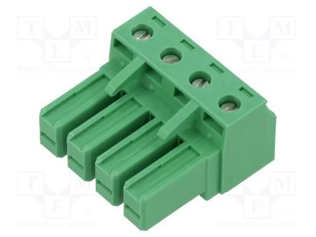 Bloco terminal separável, 7,62mm, faixas: 4, simp.