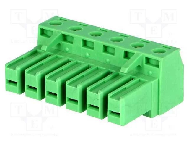 Bloco terminal separável, 7,62mm, faixas: 6, simp.