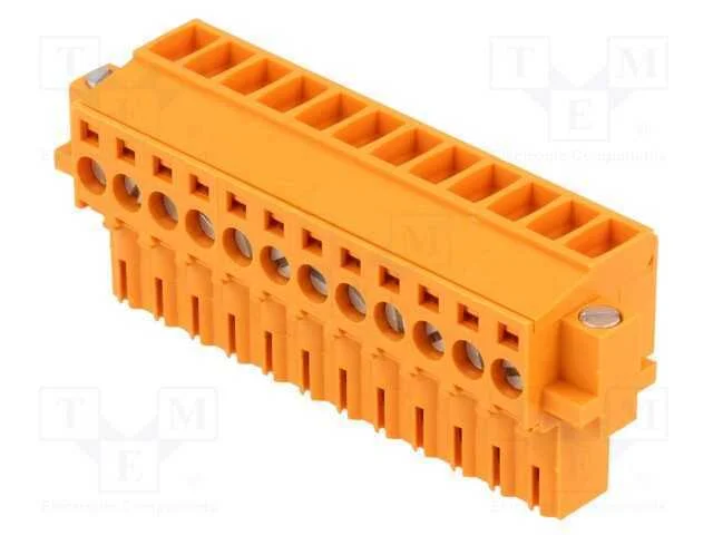 Bloco terminal separável, 3,5mm, faixas: 12, simp.