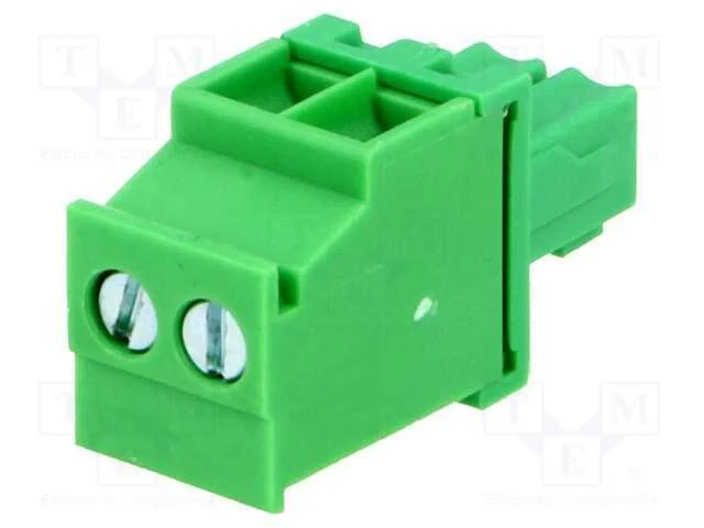 Bloco terminal separável, 3,81mm, faixas: 2, angu.
