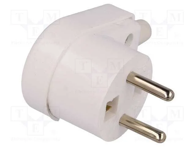 Conector: de alimentação, macho, ficha, 2P+PE, 25.