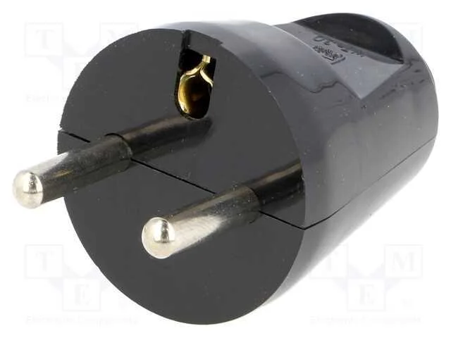 Conector: de alimentação, macho, ficha, 2P+PE, 23.