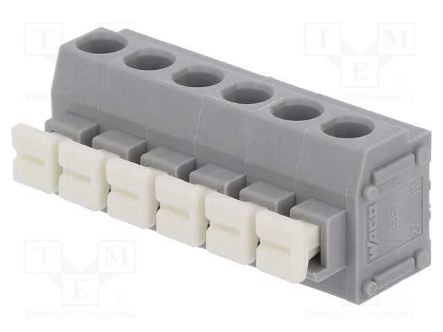 PCB bloco terminal, angulares 90, 5mm, faixas: 6,.
