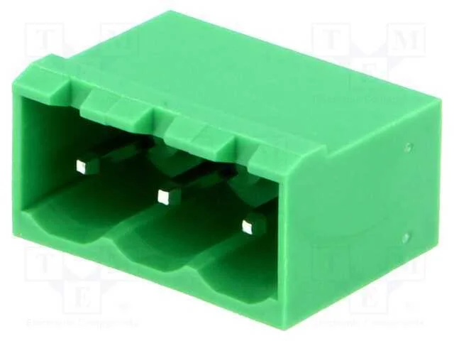 Bloco terminal separável, 5mm, faixas: 3, simples.