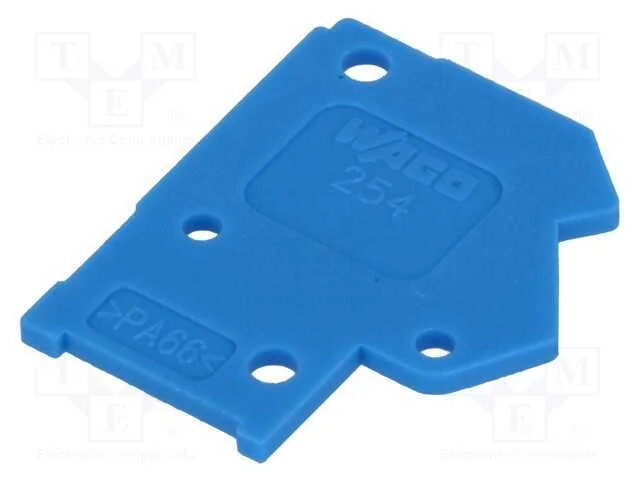 Placa Extrema, H: 15,7mm, Azul, L: 1mm, D: 13,5mm, 254