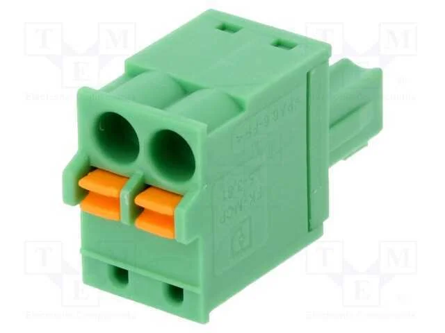 Bloco terminal separável, 3,81mm, faixas: 2, simp.