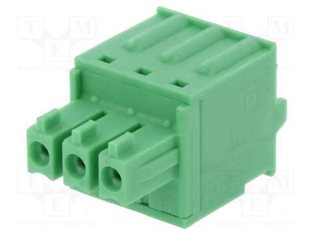 Bloco terminal separável, 3,81mm, faixas: 3, simp.