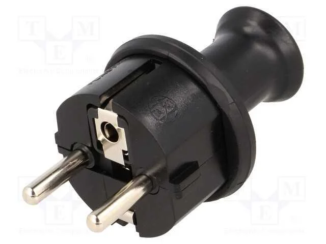 Conector: de alimentação, macho, ficha, 2P+PE, 23.