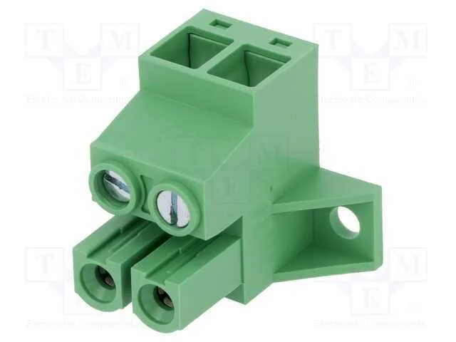 Bloco terminal separável, 10,16mm, faixas: 2, ang.
