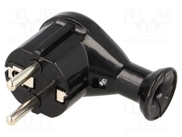 Conector: de alimentação, macho, ficha, 2P+PE, 23.