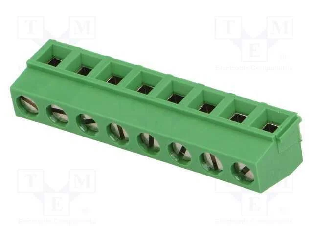 Pcb Bloco Terminal, Angulares 90, 5mm, Faixas: 8, para Pcb, 13,5a