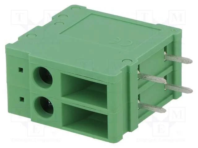 Pcb Bloco Terminal, Angulares 90, 6,35mm, Faixas: 2, para Pcb