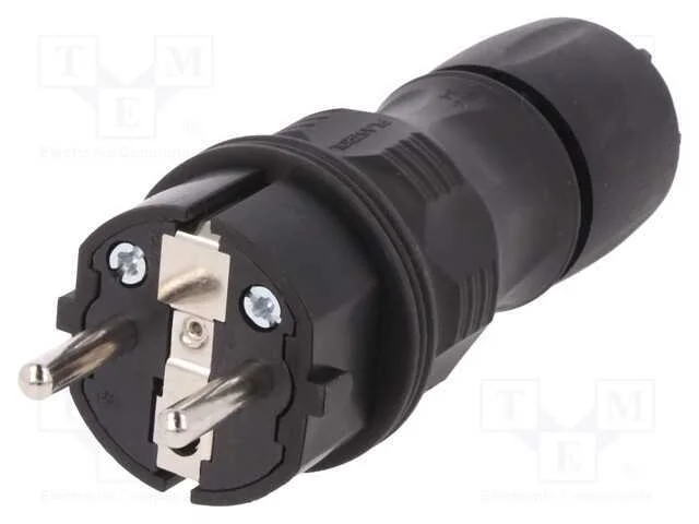 Conector: de Alimenta&ccedil;&atilde;o, Macho, Ficha, 2p+Pe, 250vac, 16a, Pin: 3