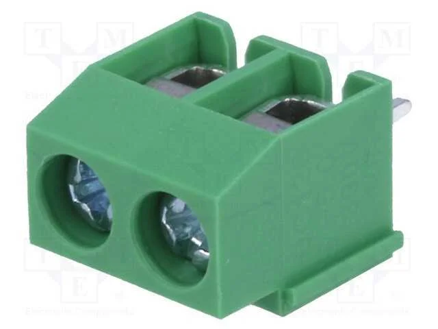 Pcb Bloco Terminal, Angulares, 5mm, Faixas: 2, para Pcb, Aperto