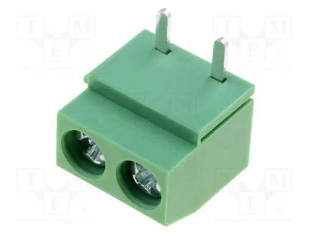 Pcb Bloco Terminal, Simples, 5mm, Faixas: 2, para Pcb, 0,5÷2,5mm2
