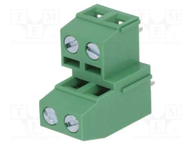 Pcb Bloco Terminal, Angulares 90, 5,08mm, Faixas: 4, para Pcb