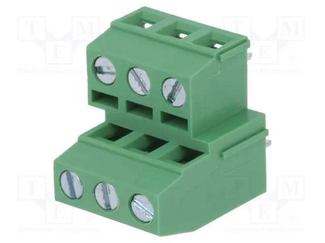 Pcb Bloco Terminal, Angulares 90, 5,08mm, Faixas: 6, para Pcb