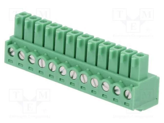 Bloco terminal separável, 3,81mm, faixas: 12, sim.
