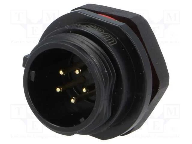 Tomada, SP13, macho, PIN: 5, IP68, 5A, solda, par.