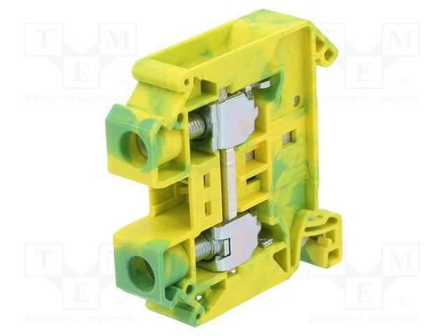 Conector: de carril, terminal parafusado, poliami.