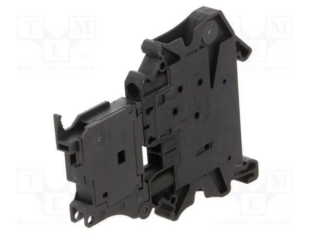 Conector: de carril, terminal parafusado, poliami.