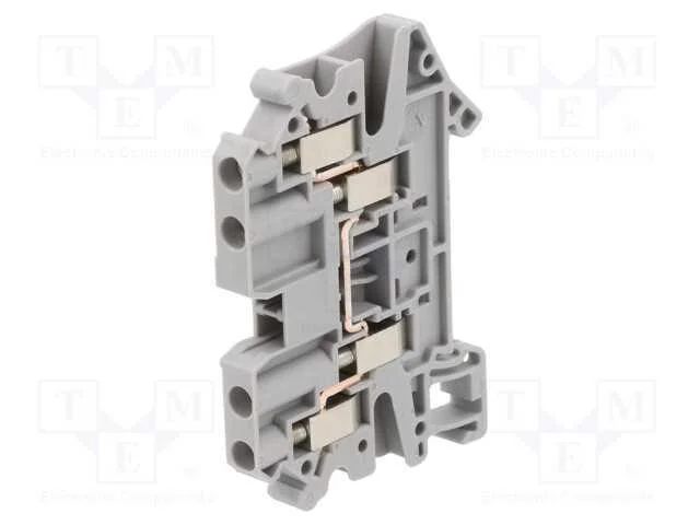 Conector: de carril, terminal parafusado, poliami.