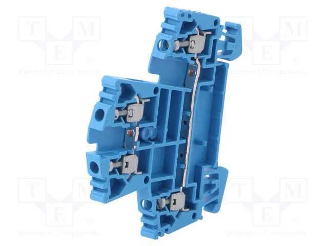 Conector: de carril, W, 2,5mm2, faixas: 2, braçad.